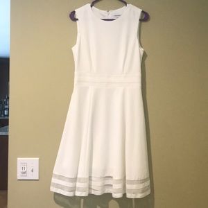 Calvin Klein white cocktail dress